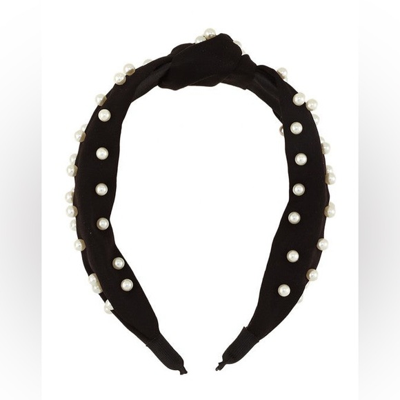 Elegant Pearl Top Knot Headband - Picture 2 of 4
